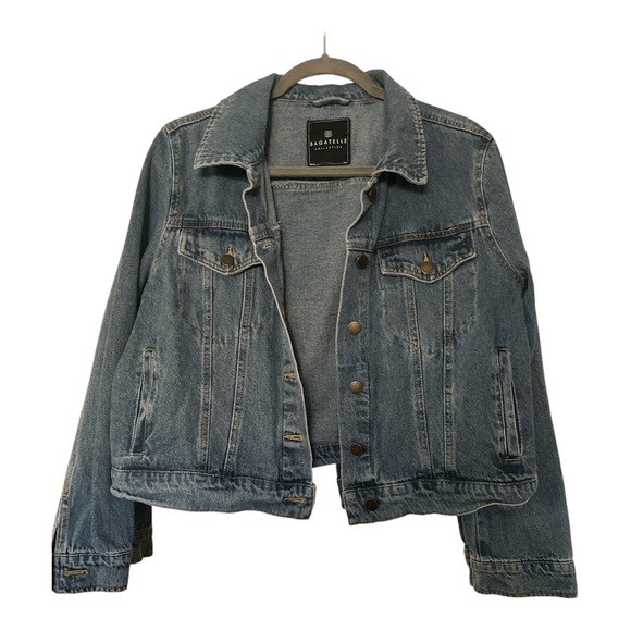 bagatelle Jackets & Blazers - Jean Crop Jacket size Large